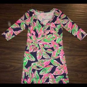Lilly Pulitzer Dress-   "In the Vias" 3/4 Sleeve